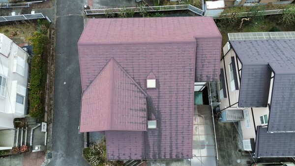 宇都宮市-外壁屋根塗装-施工前屋根の様子