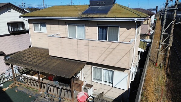 宇都宮市K様-屋根外壁塗装-施工前全体 (2)