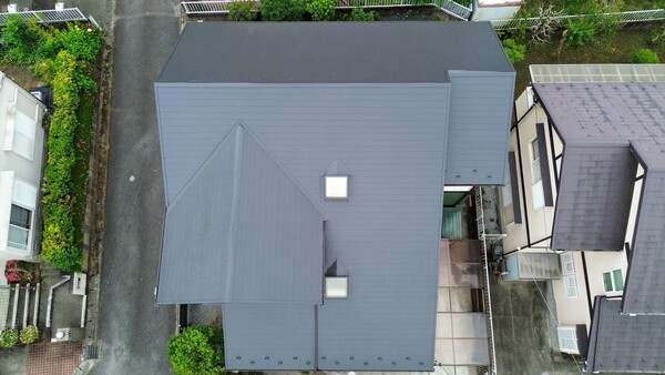 宇都宮市-外壁屋根塗装-屋根施工後の様子